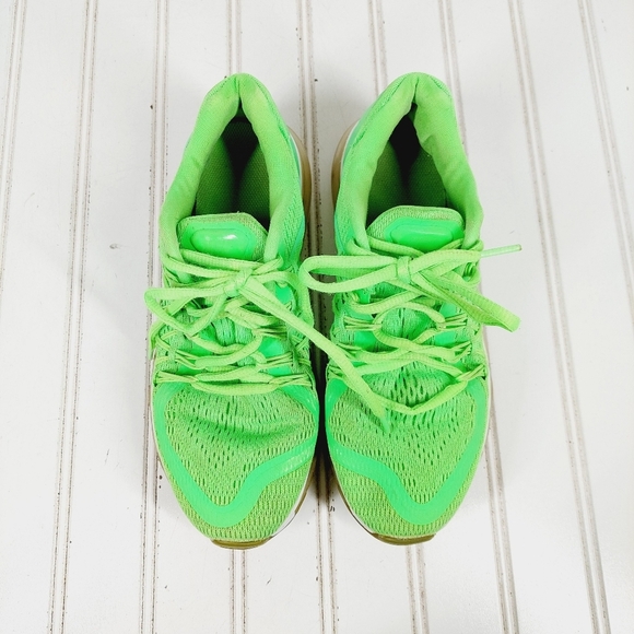 Nike Air Max 2015 Gs Voltage Green Lace Up Running Shoes H548 - Picture 7 of 10